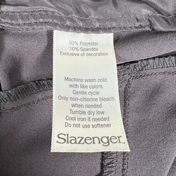 Slazenger Womens Dark Gray Lightweight Tapered Fit Golf Trousers Pants Size 8 - Picture 10 of 11